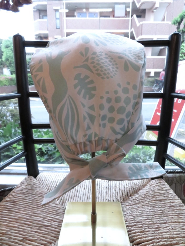 医療用の帽子 オーダー製作 サンゲツ『SCANDINAVIAN PATTERN COLLECTION/SC3289』_c0157866_19100242.jpg