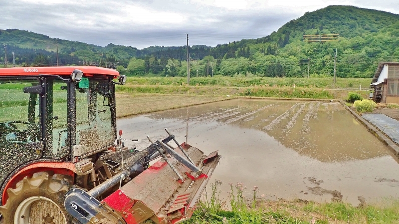 土曜日、兼業農家は「田掻き作業」でした_c0336902_20084488.jpg