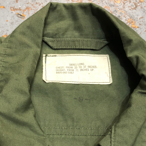 ◇ 1967 Vietnam Fatigue Jacket 3rd Non-Rip Small-L & PCU ◇_c0059778_14052778.jpg