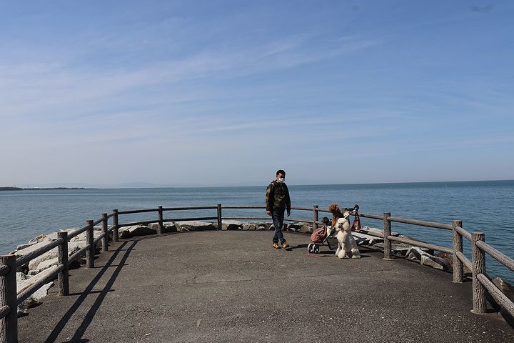 砂利の海岸で♪【誕生日旅行３】_b0111376_15252844.jpg