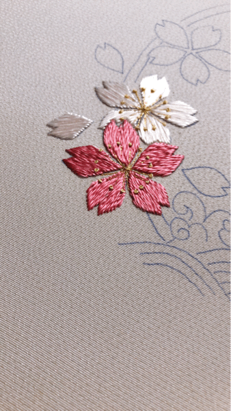 基礎縫い・1 桜編 : 日本刺繍 絲花