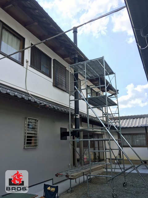 奈良県 橿原市 薪ストーブ 設置工事1_e0340651_15023918.jpg