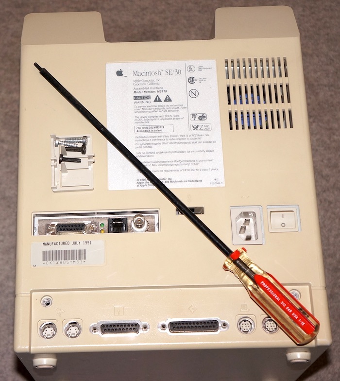 オークション購入Macintosh SE/30 アナログボードと電源の動作 オークション購入Macintosh SE/30 アナログボードと電源の動作