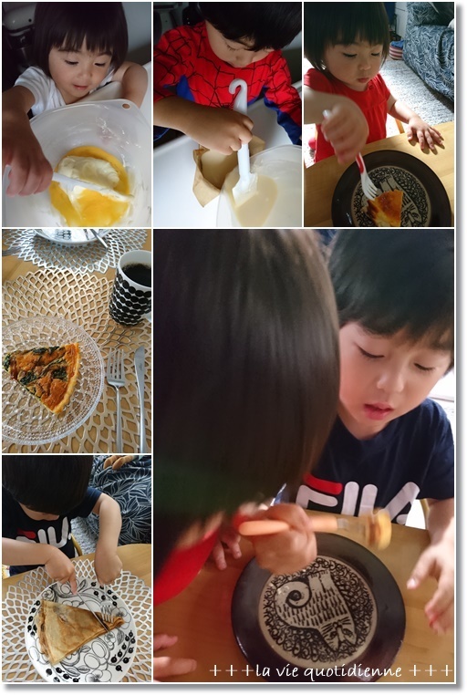 子供達と作ったバスク風チーズケーキ★たかが4g…されど4g!今週のオニギリ_a0348473_04074357.jpg