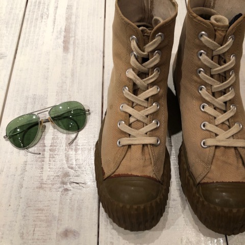 1940s \" CONVERSE × U.S ARMY \" - CANVAS ＆ RUBBER - HUNTING STYLE Vintage JUNGLE SHOES HI ._d0172088_20330242.jpg