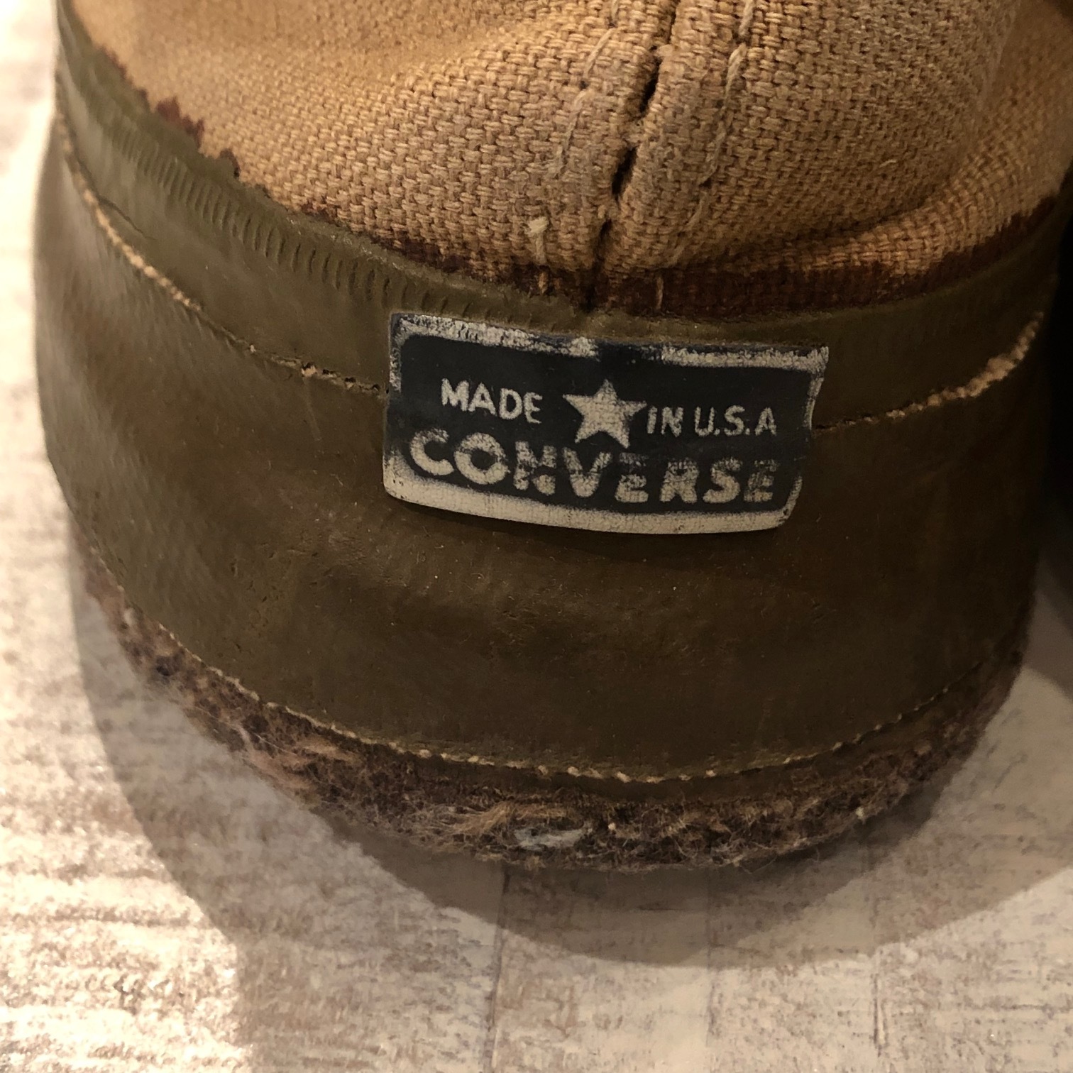 1940s \" CONVERSE × U.S ARMY \" - CANVAS ＆ RUBBER - HUNTING STYLE Vintage JUNGLE SHOES HI ._d0172088_22102677.jpg