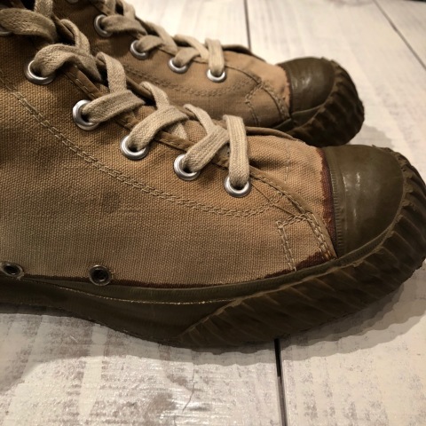 1940s \" CONVERSE × U.S ARMY \" - CANVAS ＆ RUBBER - HUNTING STYLE Vintage JUNGLE SHOES HI ._d0172088_22141394.jpg