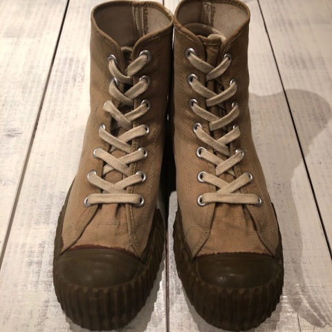 1940s \" CONVERSE × U.S ARMY \" - CANVAS ＆ RUBBER - HUNTING STYLE Vintage JUNGLE SHOES HI ._d0172088_22205222.jpg
