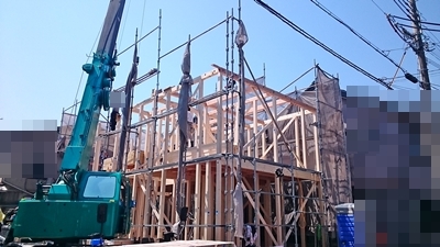 茨木市園田町K様邸が上棟しました。_d0390217_15253103.jpg