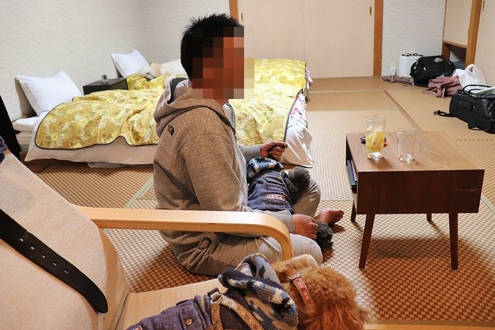 夕食とケーキととーちゃんの涙。【誕生日旅行7】_b0111376_15035229.jpg