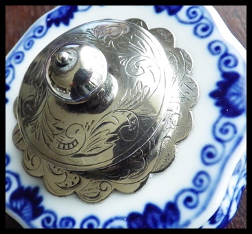 マイセン 1880-1890年頃 インディアンバード インク壺セット
