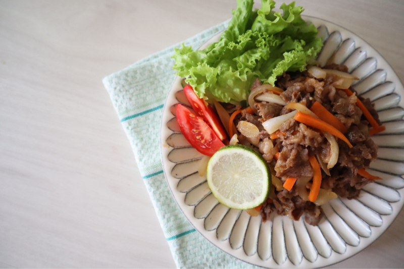 おかずレシピ 一気に大人味 焼肉ダレ炒め おうちカフェ Hoppe