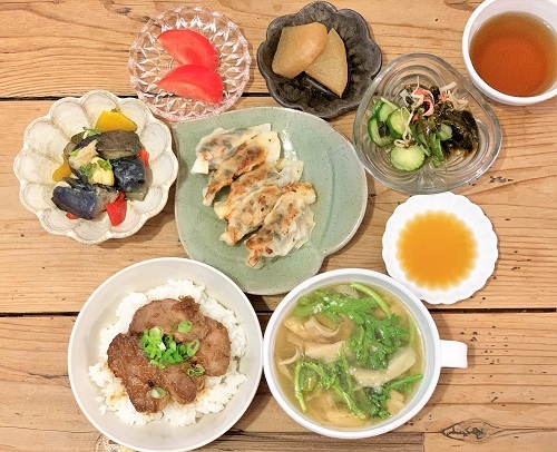 おうちごはん♪ と ガラスブロックは空の色.。*゚・* _d0249193_21073308.jpg