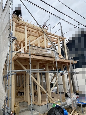 高槻市土室町M様邸が上棟しました。_d0390217_14454767.jpg