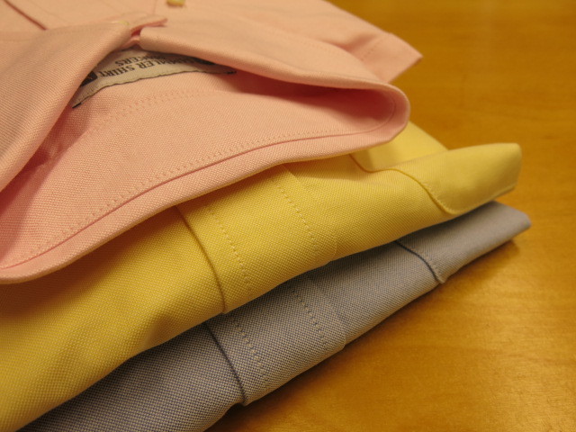 \"SAMMLER SHIRT MAKERS × TheThreeRobbers BD SHIRT OXFORD\"ってこんなこと。_c0140560_08165302.jpg