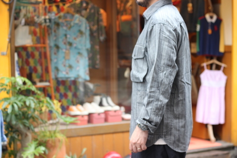 「norbit」 ワーク生地ながらもソフトに \"Pin-Stripe Hickory Work Shirts\" ご紹介_f0191324_07405605.jpg