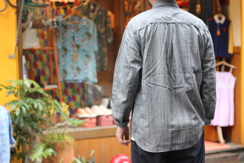 「norbit」 ワーク生地ながらもソフトに \"Pin-Stripe Hickory Work Shirts\" ご紹介_f0191324_07410533.jpg
