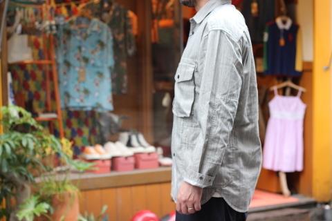 「norbit」 ワーク生地ながらもソフトに \"Pin-Stripe Hickory Work Shirts\" ご紹介_f0191324_07422697.jpg