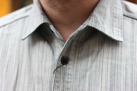 「norbit」 ワーク生地ながらもソフトに \"Pin-Stripe Hickory Work Shirts\" ご紹介_f0191324_07424301.jpg