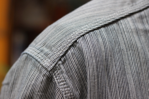 「norbit」 ワーク生地ながらもソフトに \"Pin-Stripe Hickory Work Shirts\" ご紹介_f0191324_07425134.jpg