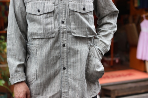 「norbit」 ワーク生地ながらもソフトに \"Pin-Stripe Hickory Work Shirts\" ご紹介_f0191324_07430037.jpg