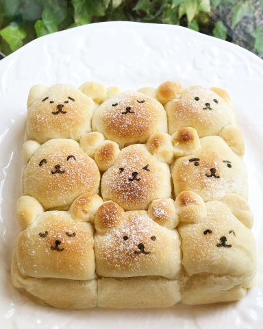 白玉チーズのくまパン(手作りセルクル型と敷き紙の作り方説明付き)_a0214059_11594867.jpeg