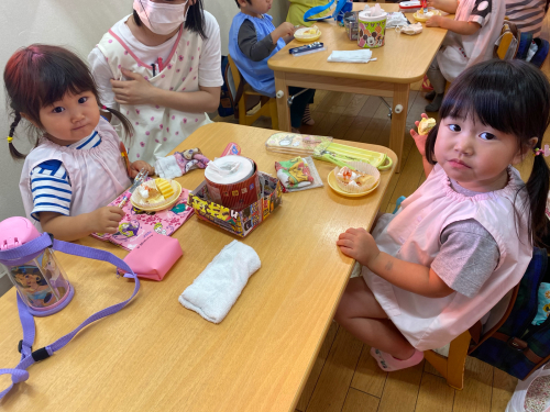 5月29日 金 ふたば組誕生会 ともべ幼稚園 ひろばの出来事 笠間市 旧友部町