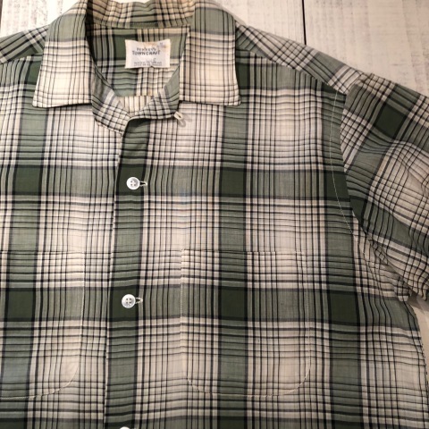 1960s \" PENNEY\'S - TOWN CRAFT - \" 100% Pima cotton S/S BOX-TAIL CHECK SHIRTS ※ヘルスニット春夏コットンソックス入荷 ！！_d0172088_19395579.jpg