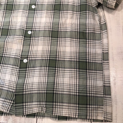 1960s \" PENNEY\'S - TOWN CRAFT - \" 100% Pima cotton S/S BOX-TAIL CHECK SHIRTS ※ヘルスニット春夏コットンソックス入荷 !!_d0172088_19452191.jpg