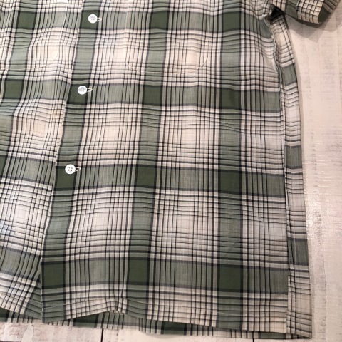 1960s \" PENNEY\'S - TOWN CRAFT - \" 100% Pima cotton S/S BOX-TAIL CHECK SHIRTS ※ヘルスニット春夏コットンソックス入荷 ！！_d0172088_19452191.jpg