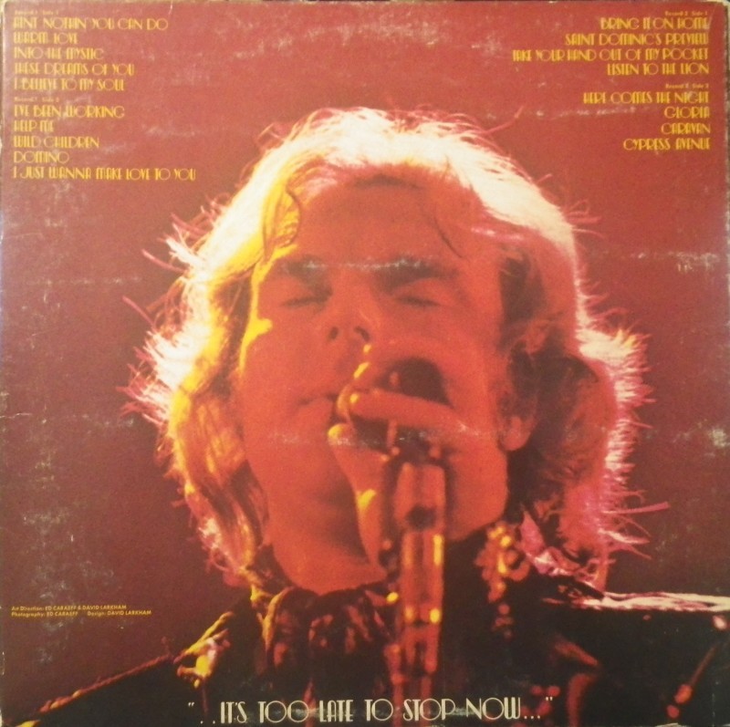 van morrison ヴァンモリソンtoo late to stop now It's Too Late to Stop Now - Amazon.com Music