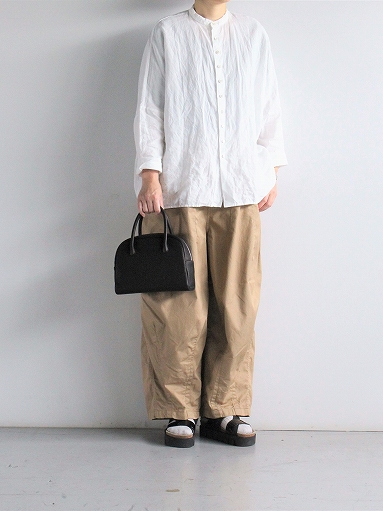 R&D.M.Co-  GARMENT DYE BUGGY SHIRT / White_b0139281_13232381.jpg