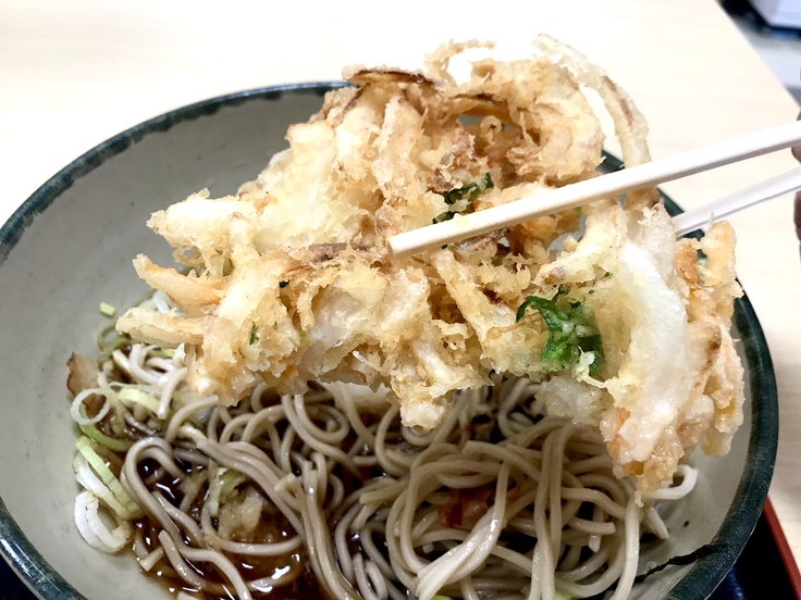 おろし蕎麦+かき揚げ@箱根そば (≧▽≦)やっと食べた!_c0212604_16474510.jpg