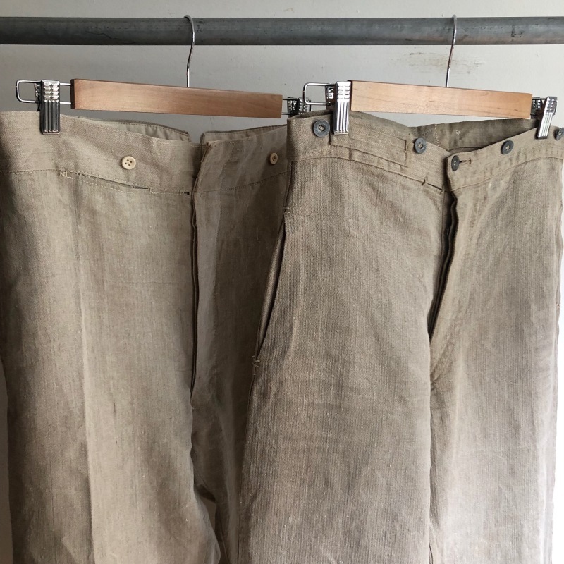 French Military Bourgeron Trousers HBT Linen : DIGUPPER BLOG