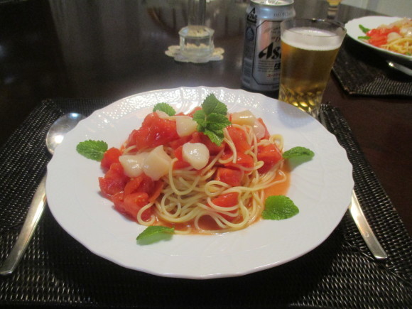 いい季節~(^^♪&今年初の冷製パスタ_a0279743_11152550.jpg