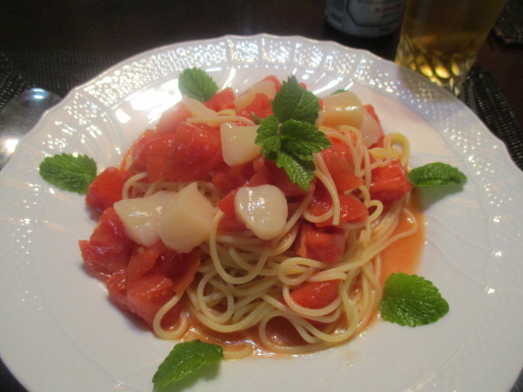 いい季節~(^^♪&今年初の冷製パスタ_a0279743_11154527.jpg