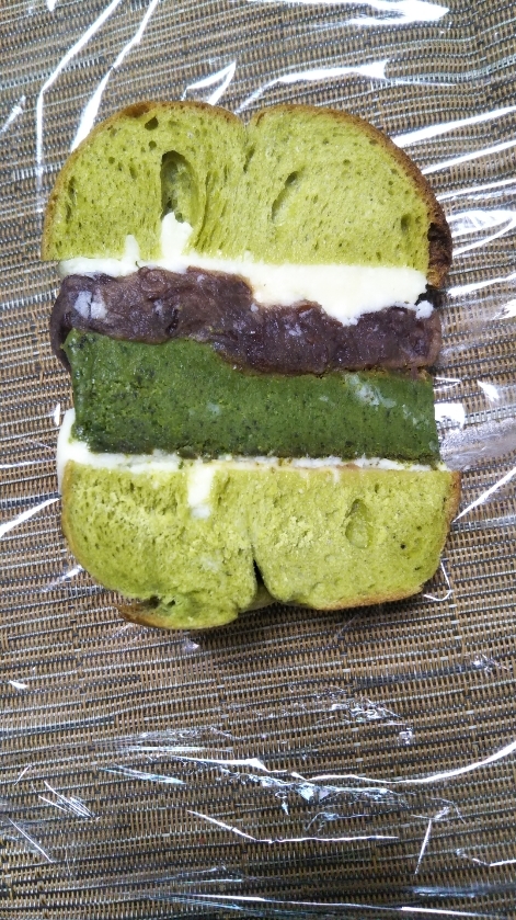 de mage スイーツベーグルサンド 抹茶ガトー_f0076001_21402764.jpg