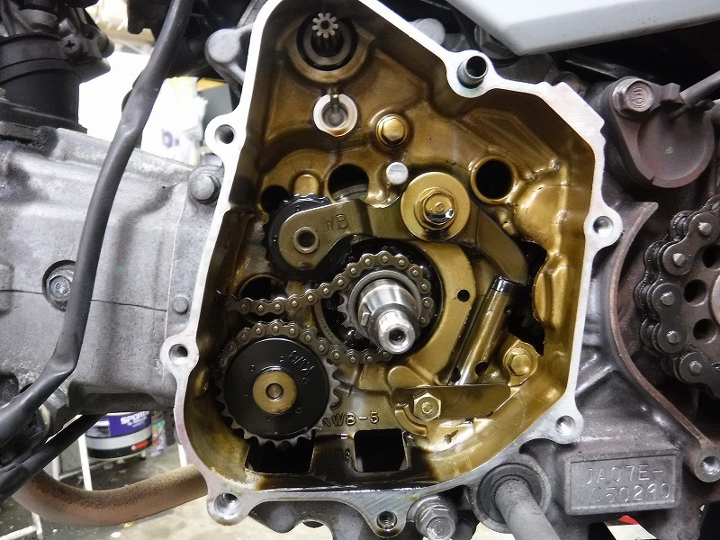 スーパーカブ110 Ja07 カムチェーン周りメンテナンス モーターヘッド サイクルショップ