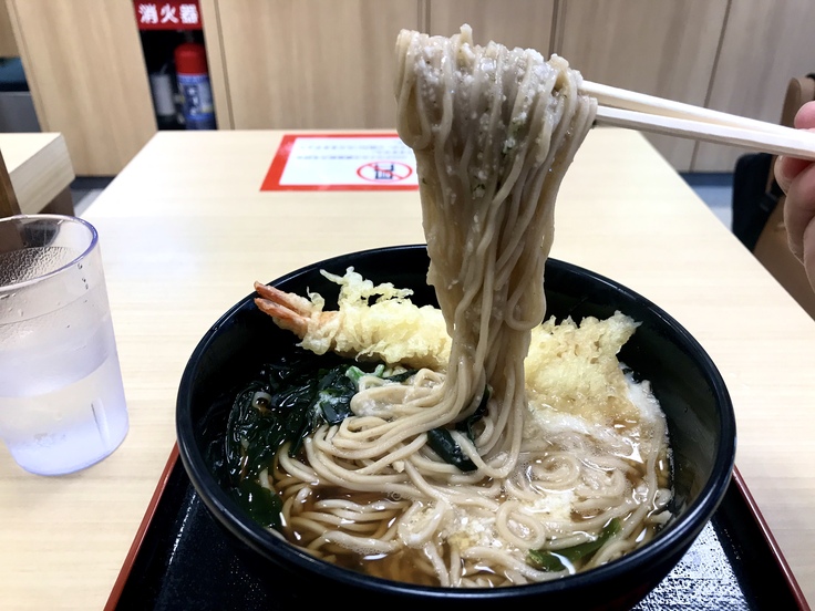 とろろ蕎麦+海老天@箱根そば & そして朝の失敗…。_c0212604_1235542.jpg