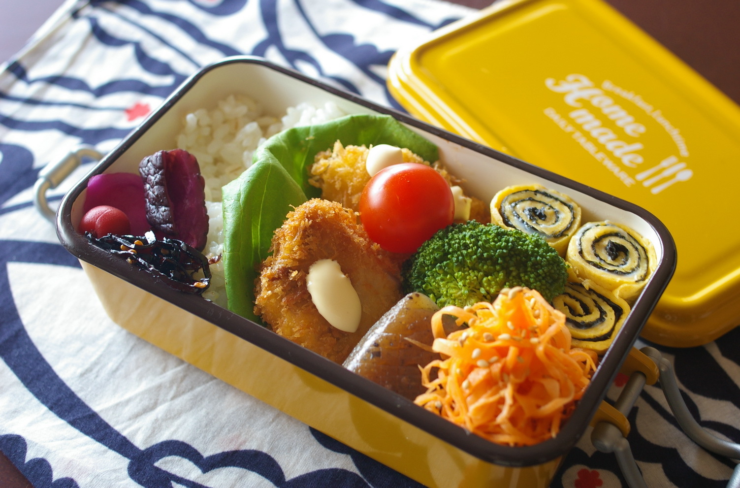 今日のお弁当 シイラのフライ Sweet