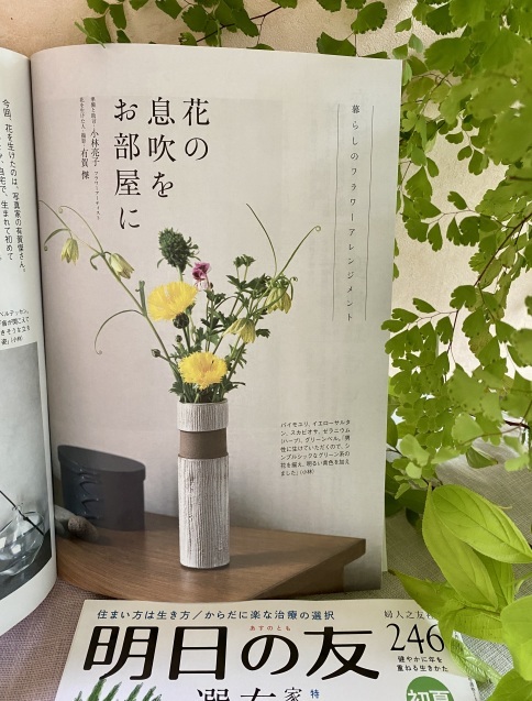 いよいよ本日発売です。「明日の友」246号 初夏(婦人之友社)巻頭ページとP.54-58に掲載いただいています。_c0128489_17035591.jpeg