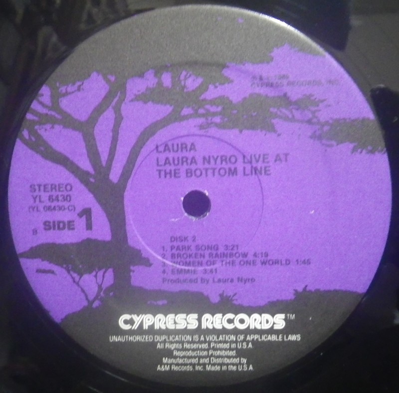 Laura Nyro その5 Live At The Bottomline : アナログレコード巡礼の旅
