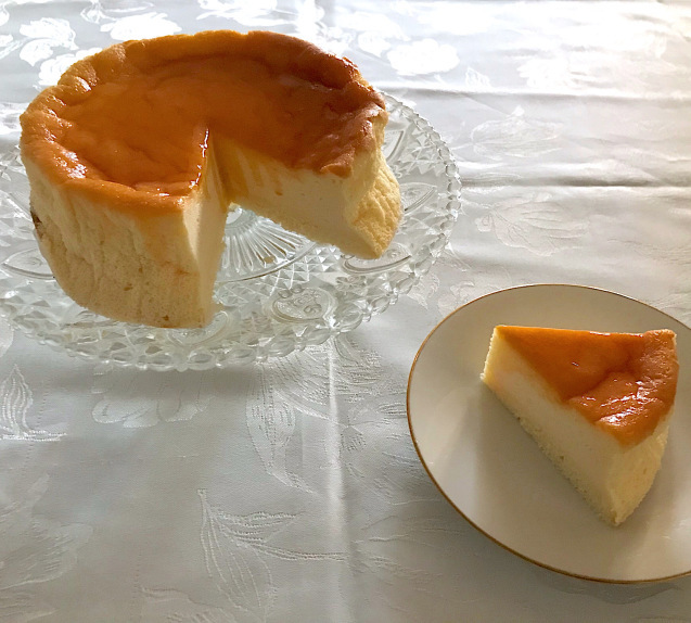 梅雨入り間近♡ふっくらスフレのチーズケーキ_e0141159_17030114.jpeg