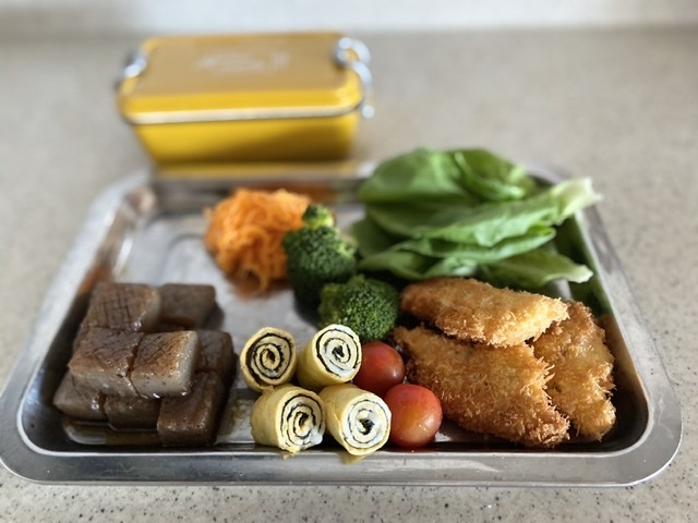 今日のお弁当 シイラのフライ Sweet