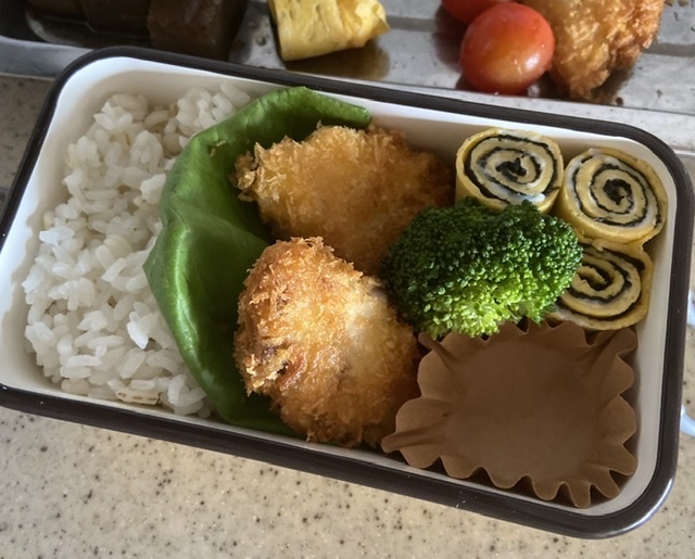 今日のお弁当［シイラのフライ］_d0327373_13143146.jpeg