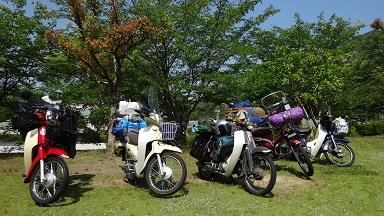 梅雨の中カブキャンプを楽しむ_a0064474_18584861.jpg