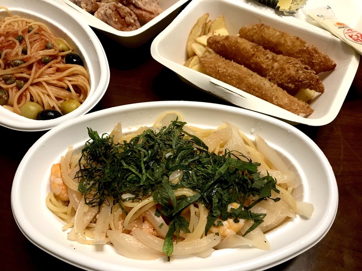 パスタと揚げもの@奥の掌(橋本)_c0212604_20135295.jpg