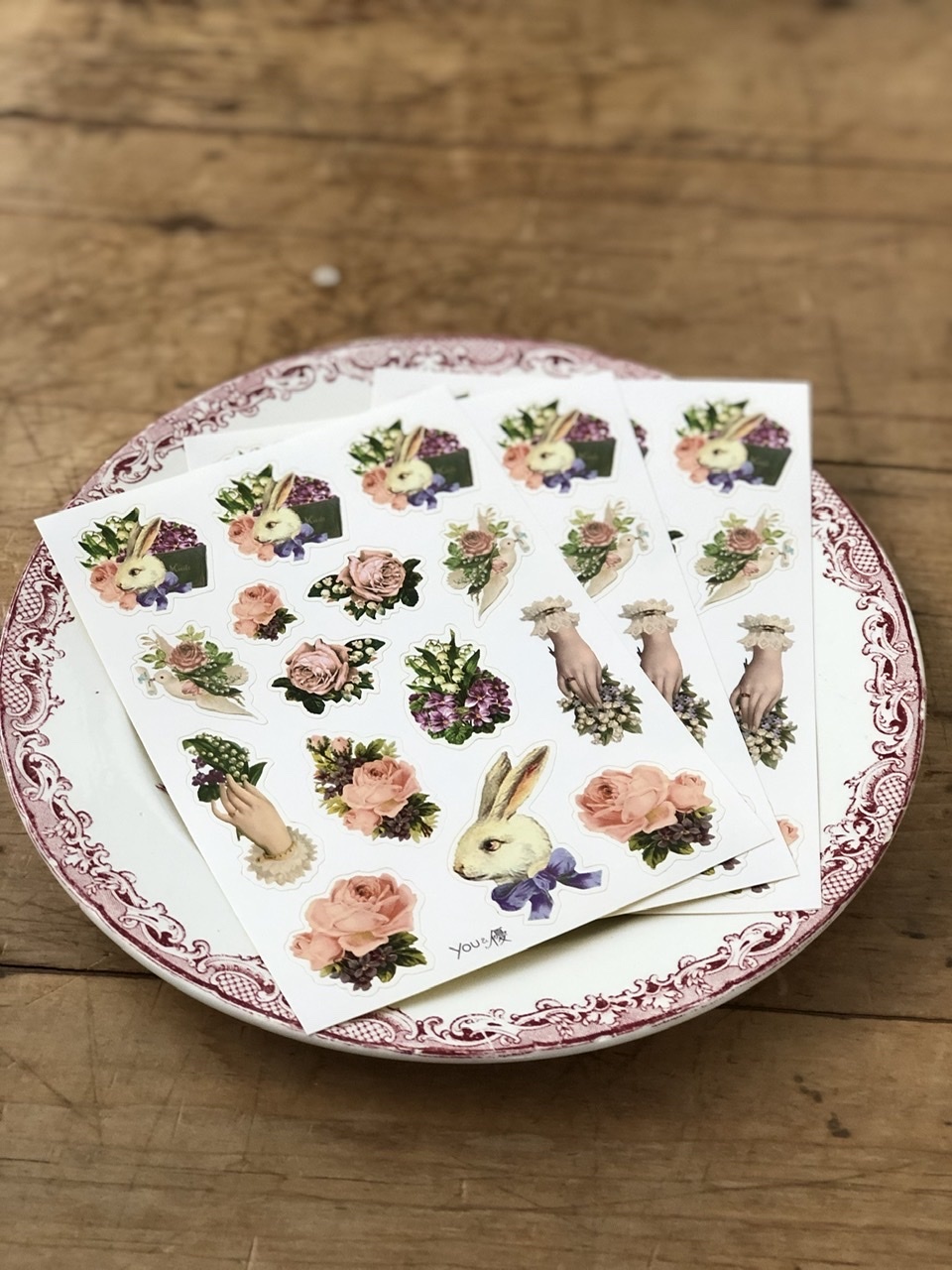 ６/9(火）21時〜先行販売/アトリエクレアコラボ「You&優」＆「BLUE ROSE」設立記念スペシャルシール_a0157409_14045147.jpeg