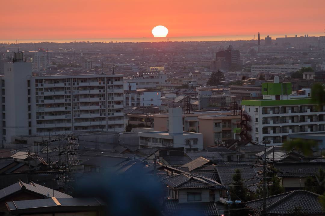 夕焼けに紫陽花_e0403850_22331018.jpg