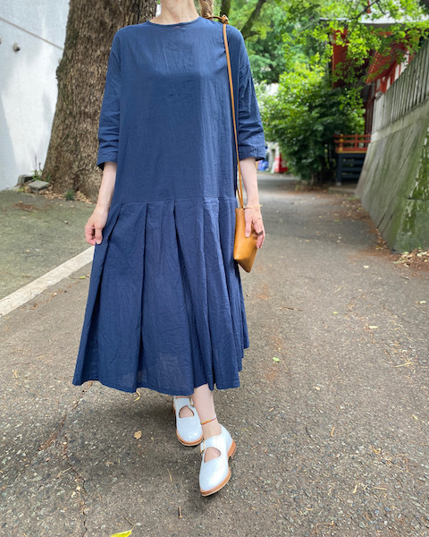 COTTON LINEN DUNGAREE TACK ONE-PIECE_d0364239_19090877.jpg